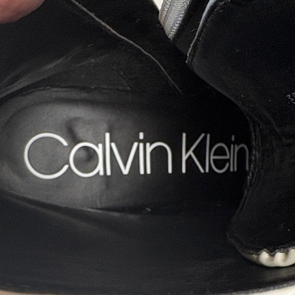 Calvin Klein Patent Leather White Lace-Up Boots Sz 9 - Picture 8 of 15